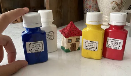 رنگ اکریلیک کد 4 حجم ۶۰ میلی لیتر بسته ۴ عددی