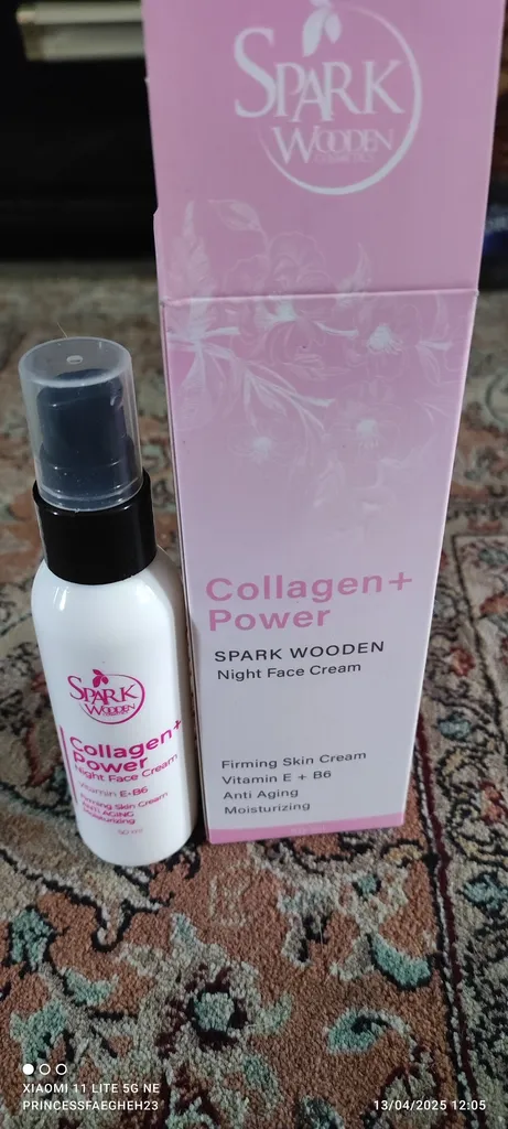 کرم ضد چروک اسپارک وودن مدل Collagen Power حجم 50 میلی لیتر