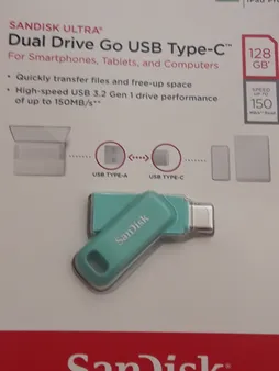 فلش مموری سن دیسک مدل Ultra Dual Drive GO USB Type-C ظرفیت 128گیگابایت