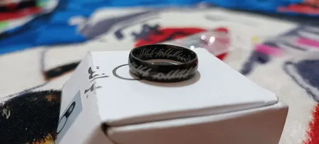 انگشتر مردانه برانت مدل ارباب حلقه ها ساده حکاکی لیزری