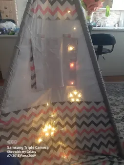 ریسه ال ای دی مدل ماه و ستاره بزرگ نامتقارن کد ASFS52 طول 2.5 متر