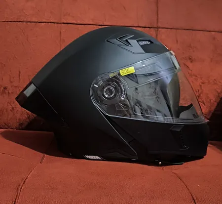 کلاه کاسکت فک‌متحرک استیل برد مدل SB20 Matt به همراه طلق دودی