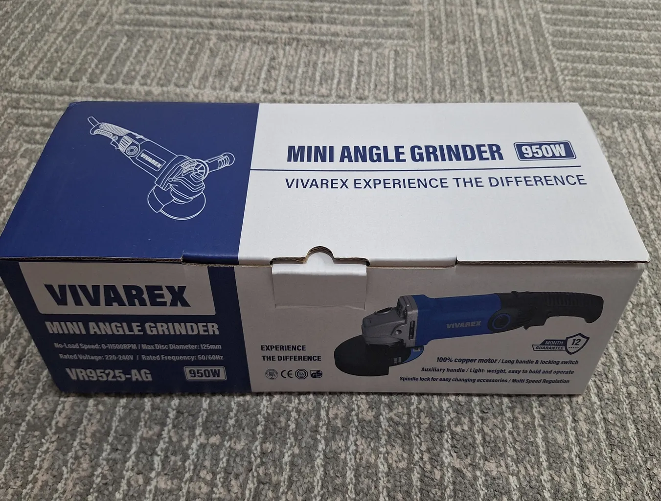 مینی فرز دیمردار ویوارکس مدل VR9525-AG BLUE NEW