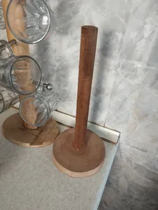 تجریه خرید پایه رول دستمال کاغذی آرونی چوب طرح روستیک مدل SHOKA