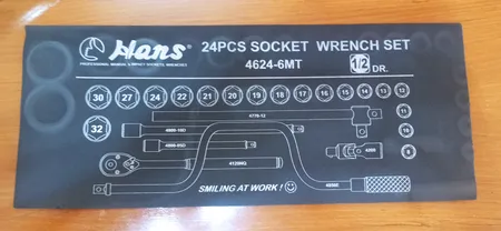 مجموعه 24 عددی آچار بکس هنس مدل 4624-6MT