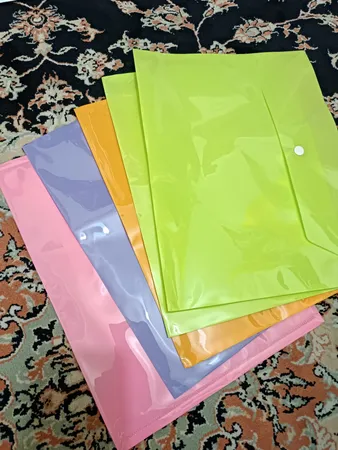 پوشه دکمه دار مدل A4-v5 بسته 5 عددی