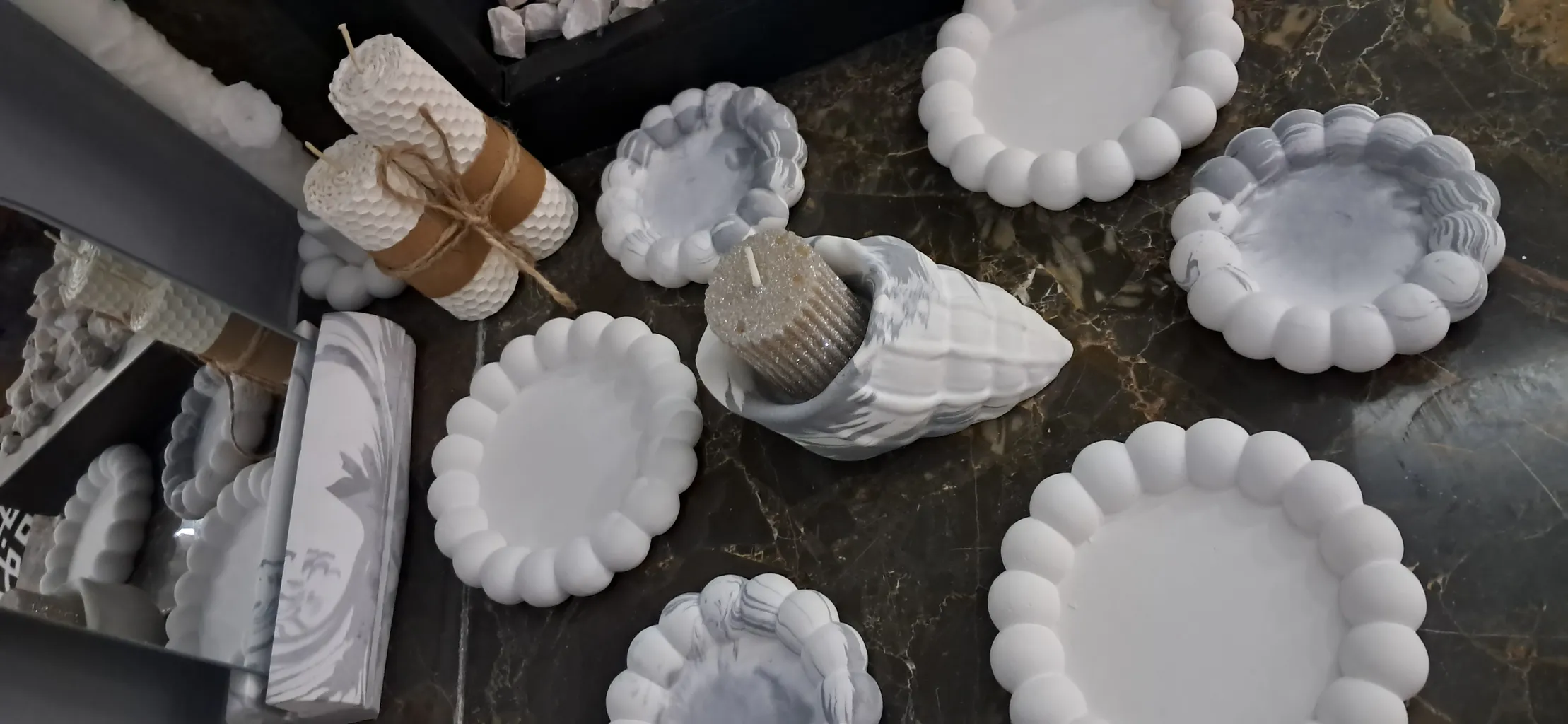 مجموعه ظروف هفت سین 10 پارچه مدل دامون طرح مروارید