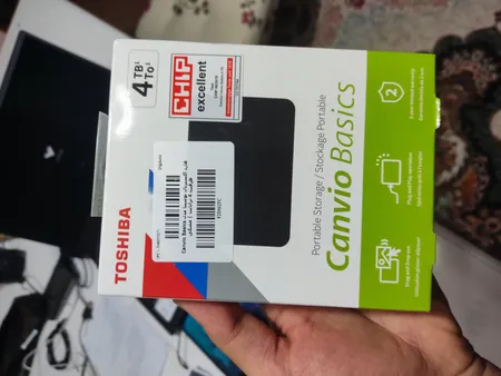 هارد اکسترنال توشیبا مدل Canvio ‌‌Basics ظرفیت چهار ترابایت دارای رابط USB Type-A 3.0