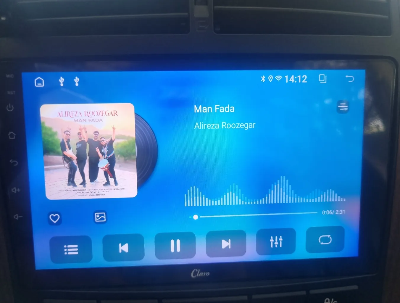 پخش کننده تصویری خودرو کلارو مدل CL-9018AD