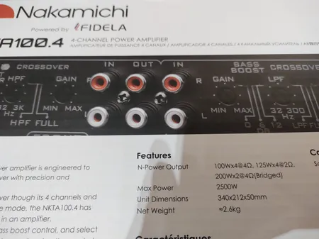 آمپلی فایر خودرو ناکامیچی مدل NKTA100.4