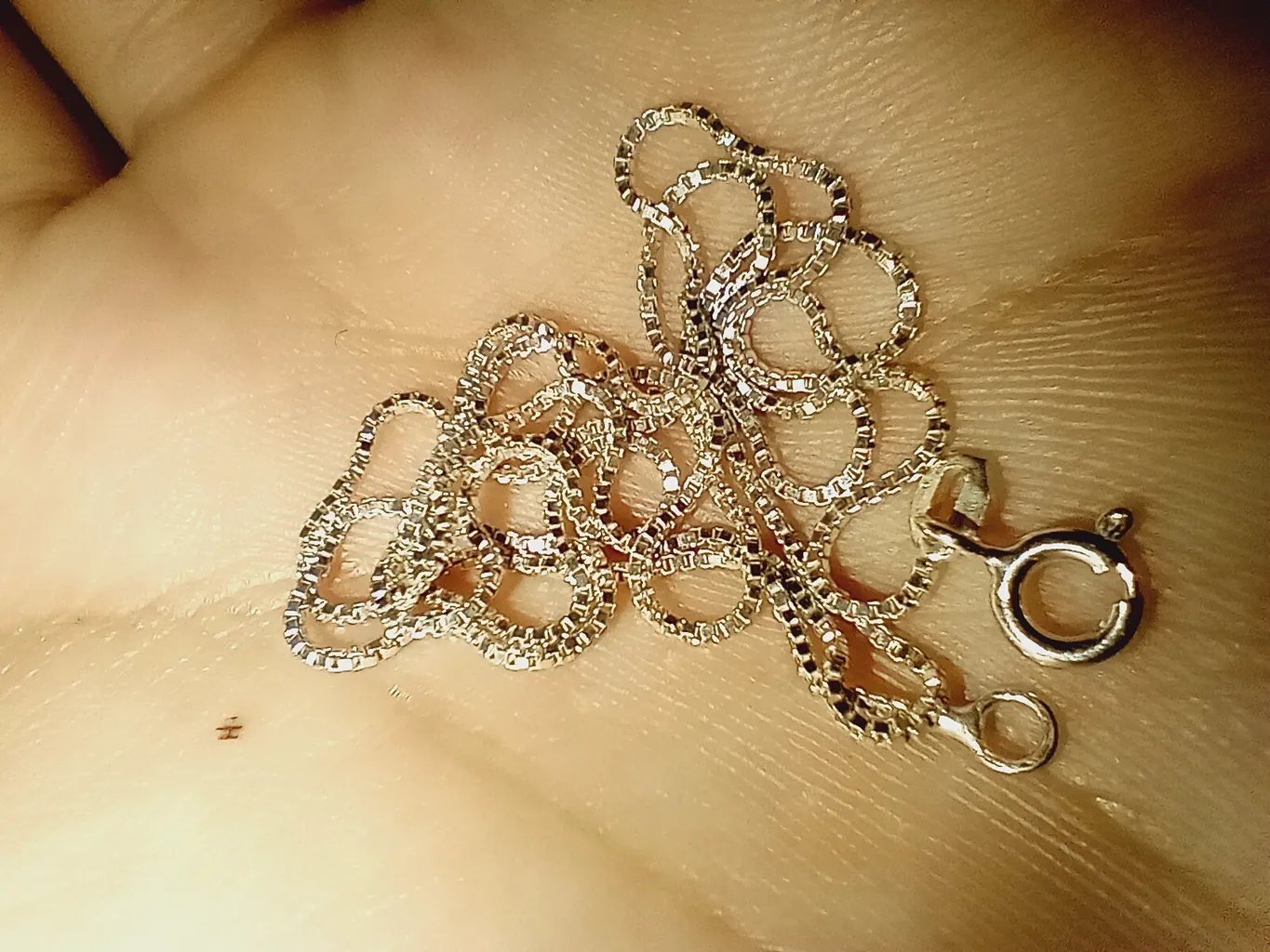 زنجیر نقره مردانه بازرگانی میلادی مدل  ونیزی کد ZR_078