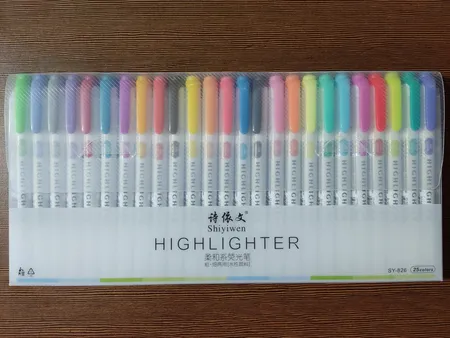 ماژیک علامت گذار مدل light مجموعه 25 عددی