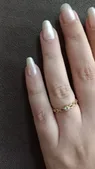 تجریه خرید انگشتر طلا 18 عیار زنانه بان گالری مدل تک سنگ ژوبین سایز 53