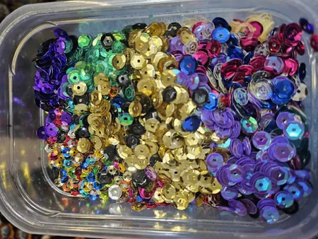 پولک طرح تزئینی مدل PO09 مجموعه 9 عددی