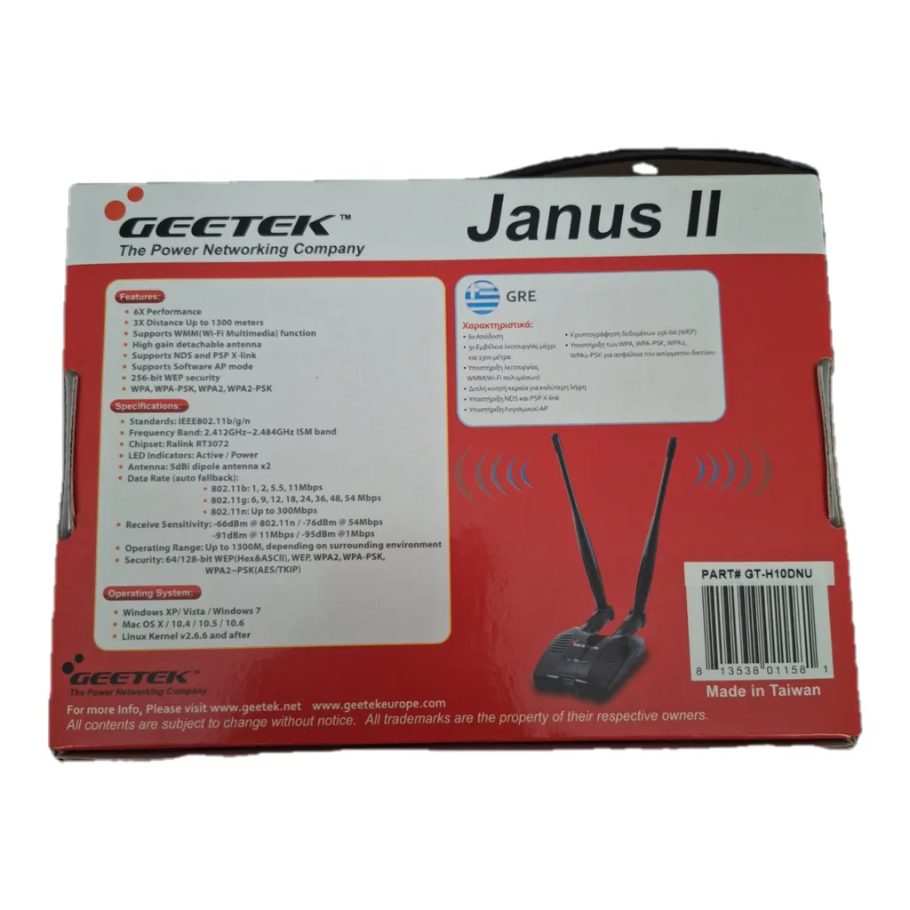 کارت شبکه USB بی سیم جی تک Janus II