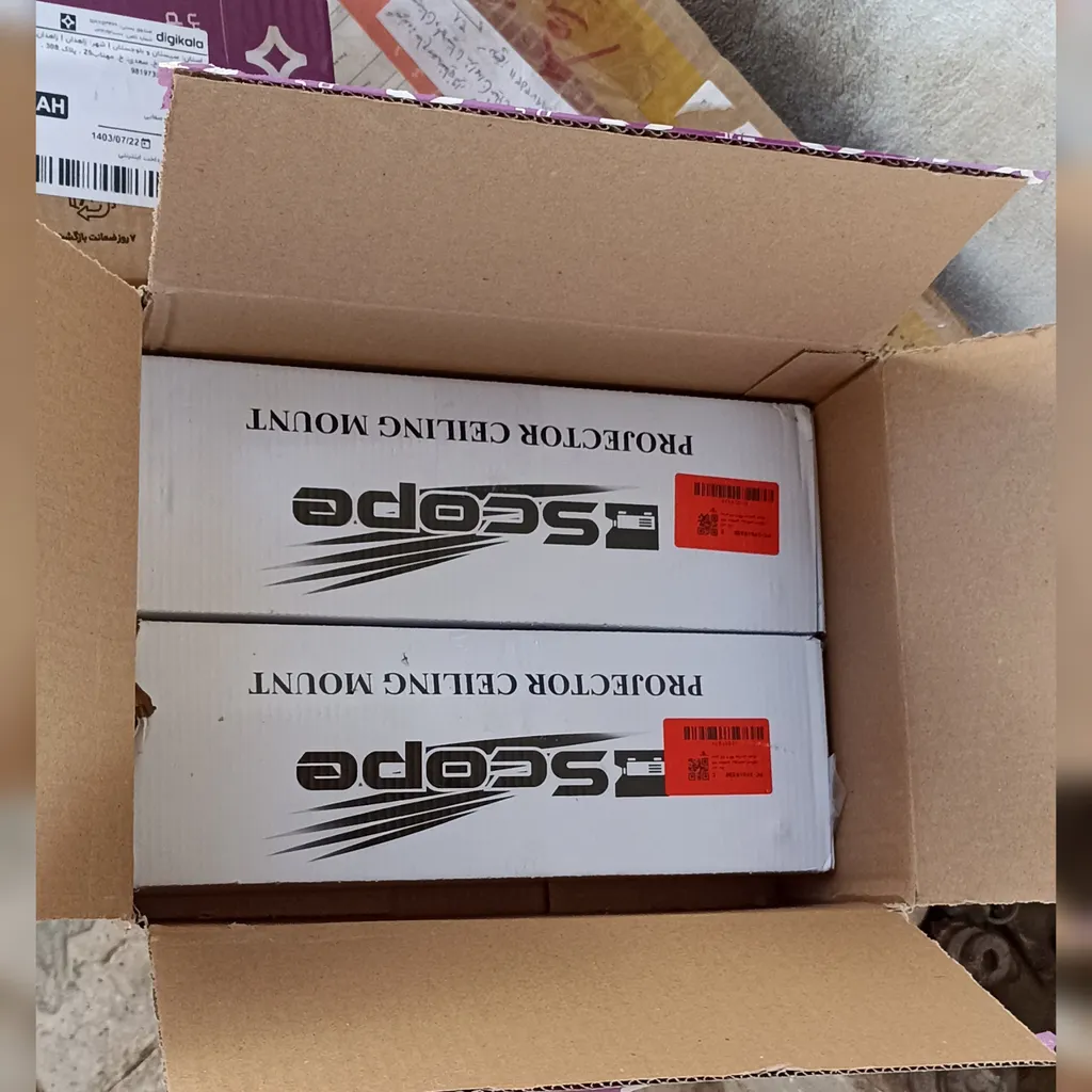 پایه سقفی پروژکتور اسکوپ سایز 43 تا 65 سانتی متری