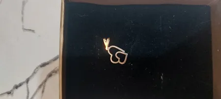 آویز گردنبند طلا 18 عیار زنانه مایا ماهک مدل MM1481 طرح دو قلب