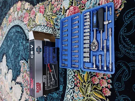 مجموعه 46 عددی آچار و سری بکس باس کد 46s