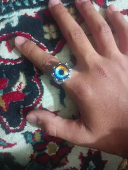 انگشتر مدل چشم اژدها کد collor44