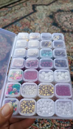 جعبه ابزار خیاطی مدل نظم دهنده منجوق کد 00