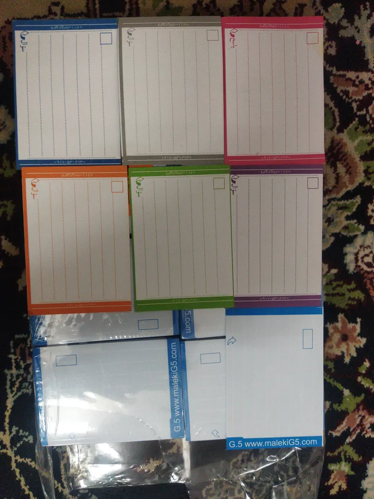 کاغذ یادداشت جی 5 مدل جی برگ بسته 5000 عددی