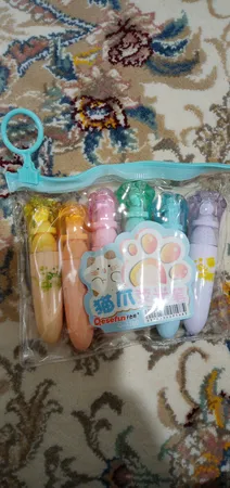 ماژیک علامت گذار مدل پنجه گربه بسته 6 عددی