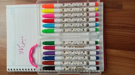 ماژیک رنگ آمیزی  12 رنگ مدل MiNi color pen  کد ZS-206