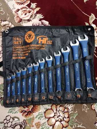 آچار یکسر تخت و یکسر رینگی اچ تی مدل SD120 مجموعه 12 عددی