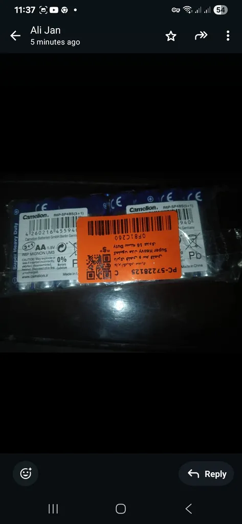 باتری قلمی و نیم قلمی کملیون مدل Super Heavy Duty بسته 16 عددی