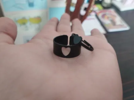 ست انگشتر زنانه و مردانه مدل قلب براق 98