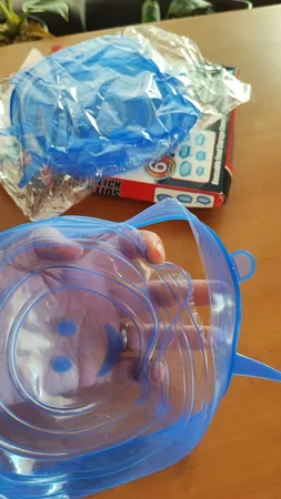 درپوش ظرف مدل سیلیکونی مجموعه 6 عددی