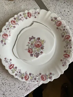 بشقاب خورش خوری پارس اپال مدل دنیز کد 230 بسته 6 عددی