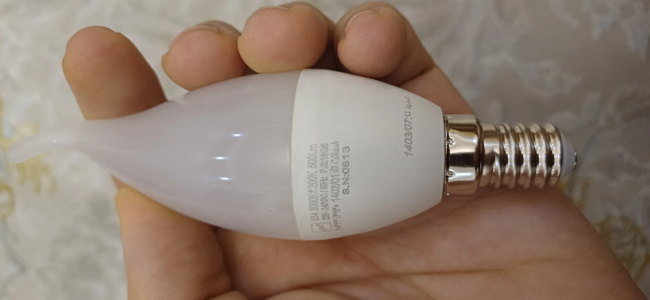 لامپ 5 وات نمانور مدل اشکی پایه E14 بسته 6 عددی