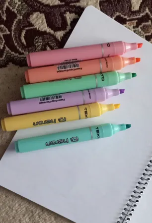 ماژیک علامت گذار پلیکان مدل Heron مجموعه 6 عددی