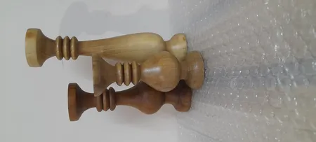 شمعدان چوبی آرام مدل 6002/F مجموعه 3 عددی بدون شمع