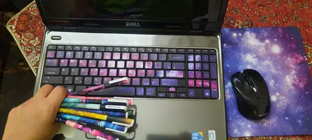 برچسب حروف فارسی کیبورد طرح کهکشان کد 22