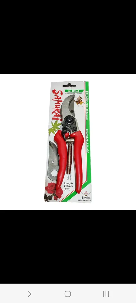 قیچی باغبانی سامورایی مدل KS--4 به همراه تیغ و فنر