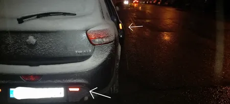 برچسب شبرنگ هشدار باز بودن درب خودرو رفلکتر مدل R7YK مناسب برای کوئیک بسته 4 عددی