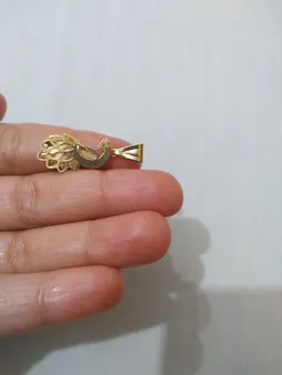 آویز گردنبند طلا 18 عیار زنانه طلای مستجابی مدل طاووس کد72