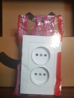 پریز برق دوقلو خیام الکتریک مدل KH8055