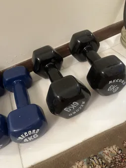 دمبل ایروبیک رکورد کد 1621 وزن 6 کیلوگرم بسته 2 عددی