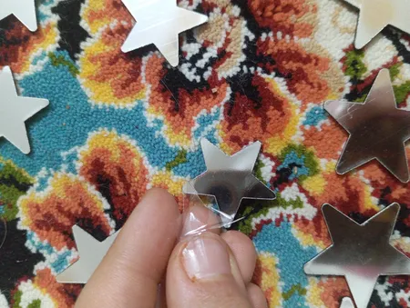 آینه فیلی طرح ستاره های سر گرد کد PG009