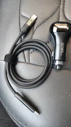 شارژر فندکی 50 وات دو پورت وونک مدل VC--50 به همراه کابل USB-C