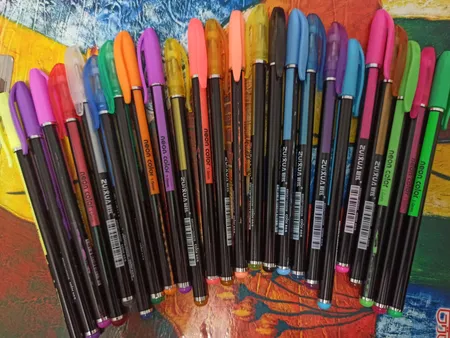 روان نویس مدل NEON GLITTER  بسته 24 عددی