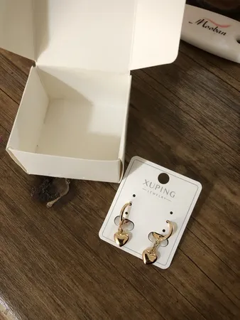 گوشواره زنانه ژوپینگ مدل قلب کد G398