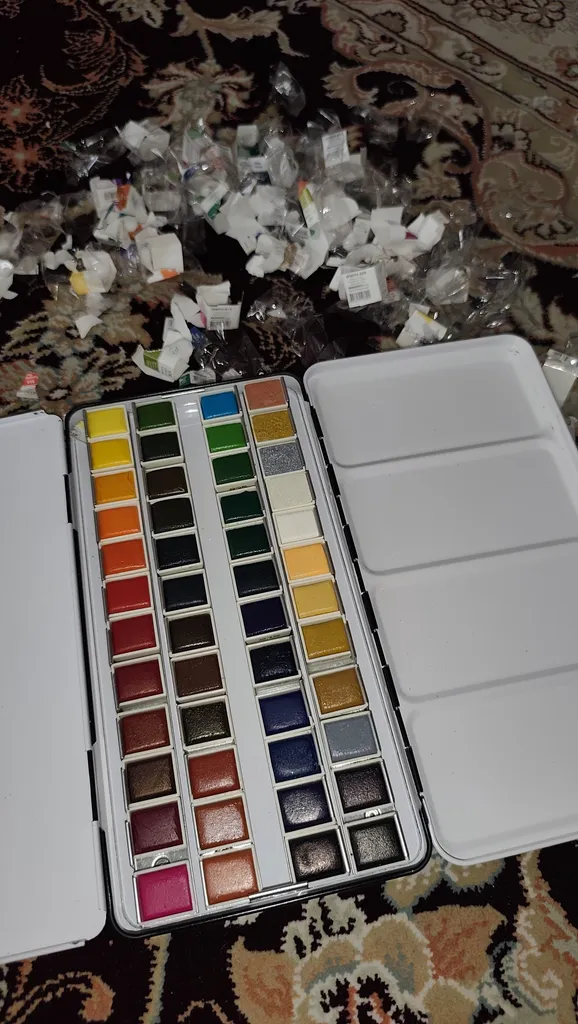 آبرنگ 48 رنگ مونگیو مدل half size