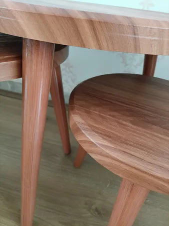 میز عسلی میز مارکت مدل آماندا مجموعه 3 عددی