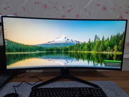 مانیتور خمیده گیمینگ 34 اینچ ال جی مدل 34GP63A-B