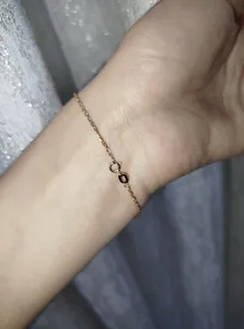 تجریه خرید دستبند زنجیری طلا 18 عیار زنانه ناریا مدل طنابی دو تیکه کد S18SH3