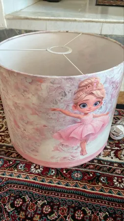 لوستر کودک مدل پرنسس کد 4030439 به همراه آباژور و لوستر و ساعت
